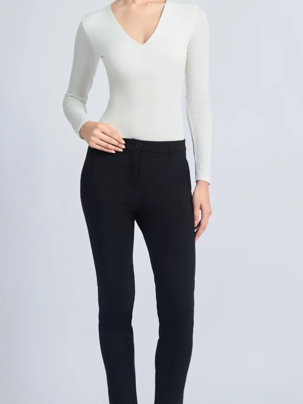 New W Tag Sandy & Sid Basics Black Viscose Pant 4